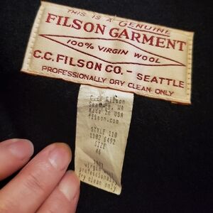 Filson Wool Mens Vintage Coat Size 46